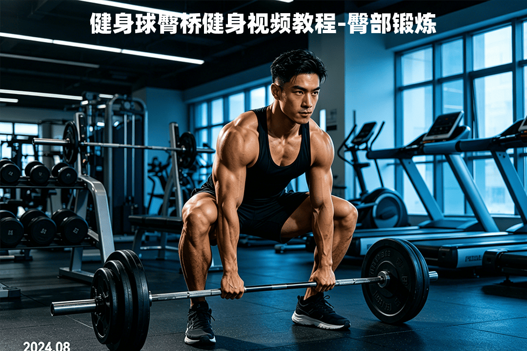 健身球臀桥健身视频教程-臀部锻炼