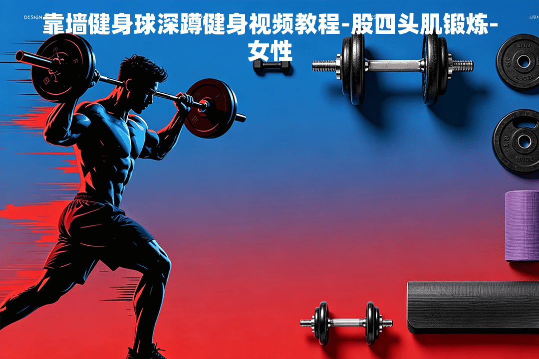 靠墙健身球深蹲健身视频教程-股四头肌锻炼