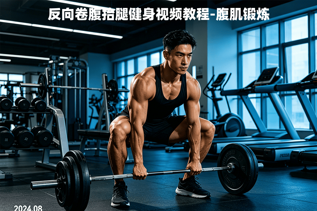反向卷腹抬腿健身视频教程-腹肌锻炼