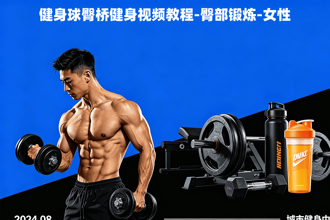 健身球臀桥健身视频教程-臀部锻炼