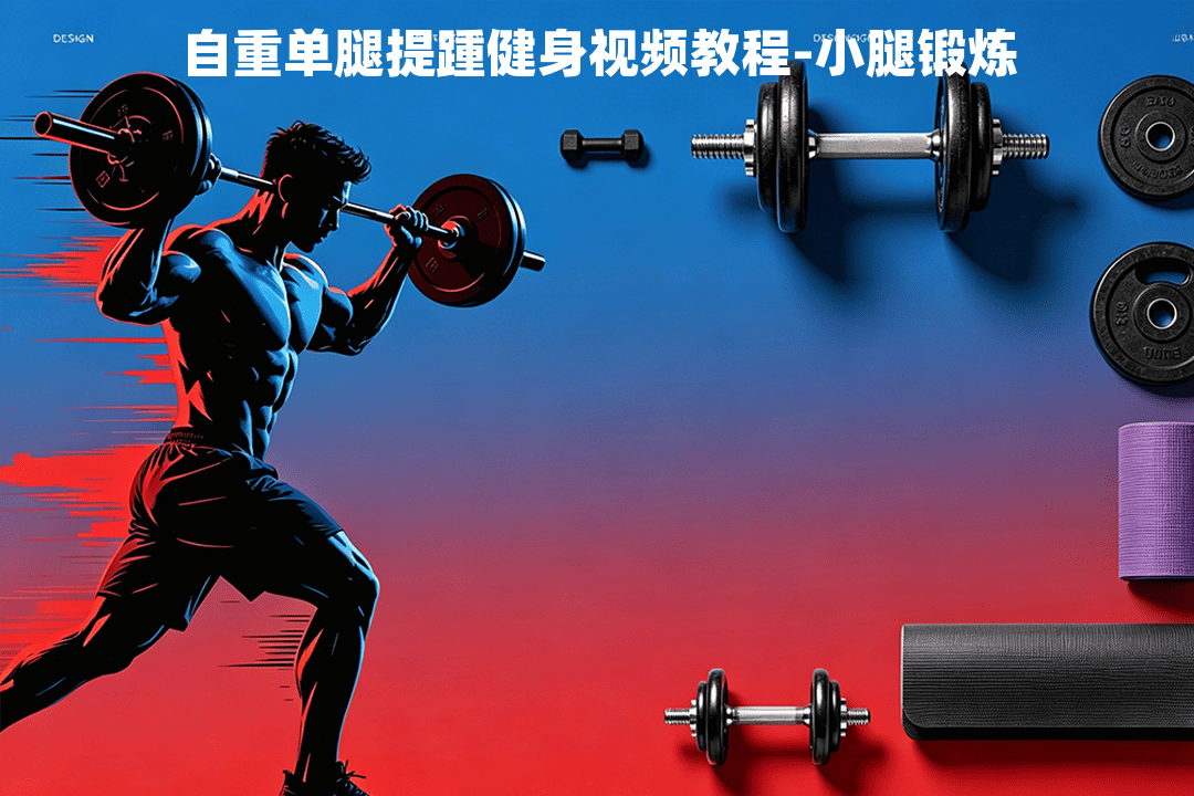 自重单腿提踵健身视频教程-小腿锻炼