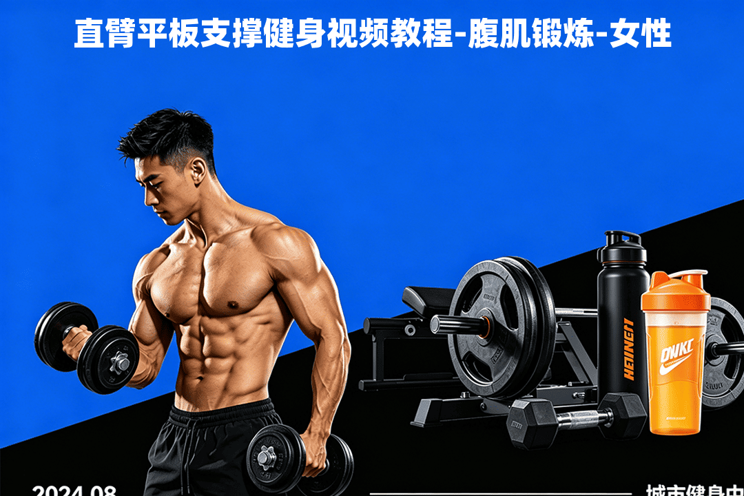 直臂平板支撑健身视频教程-腹肌锻炼