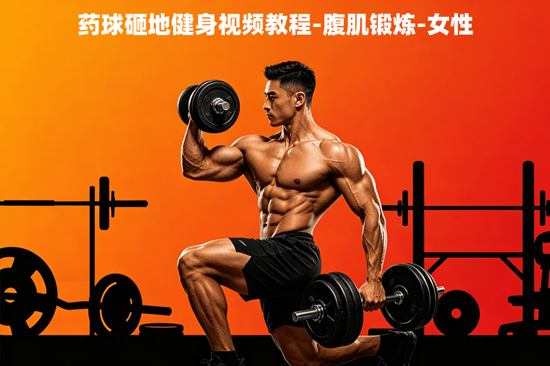药球砸地健身视频教程-腹肌锻炼