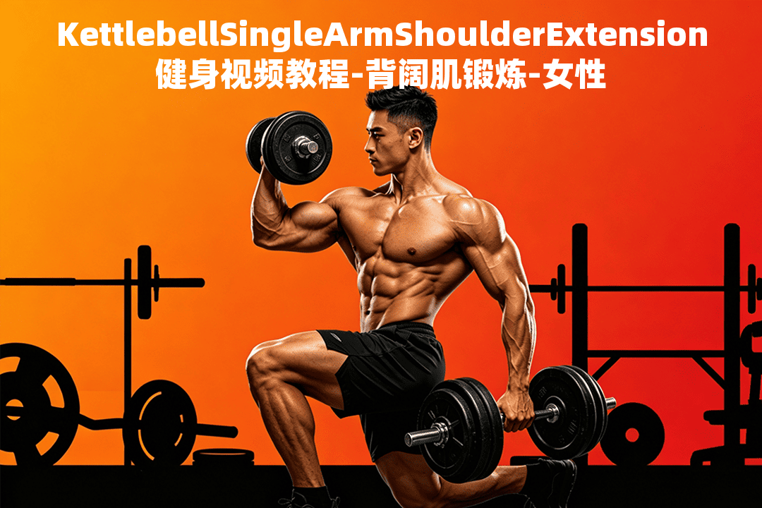 KettlebellSingleArmShoulderExtension健身视频教程-背阔肌锻炼