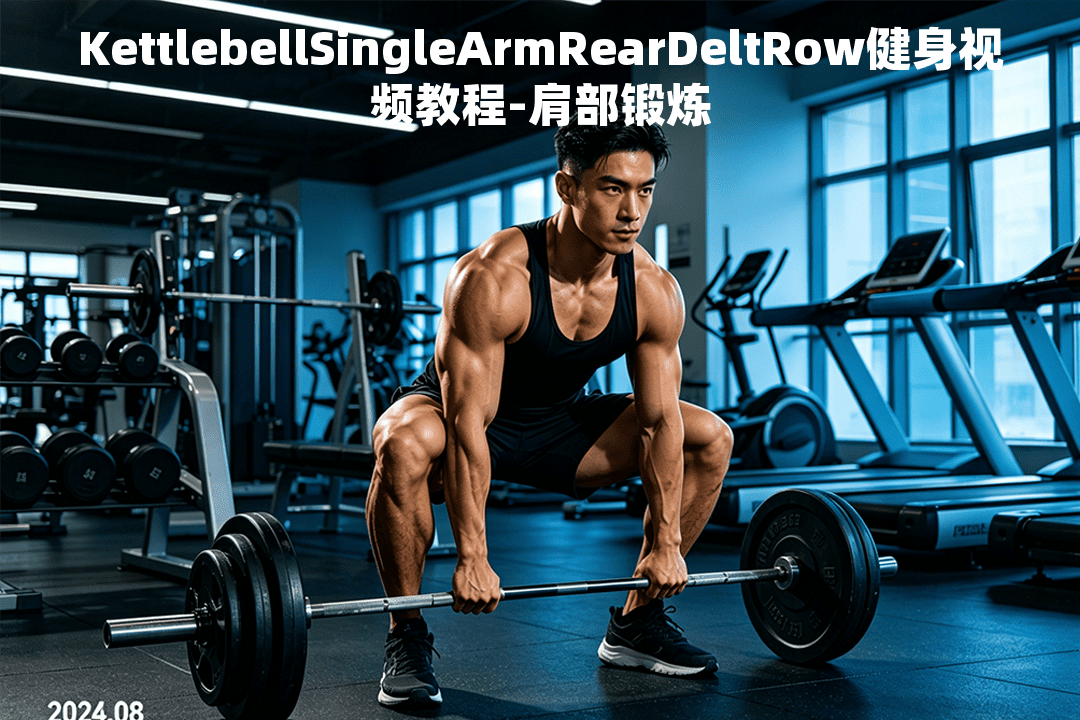 KettlebellSingleArmRearDeltRow健身视频教程-肩部锻炼