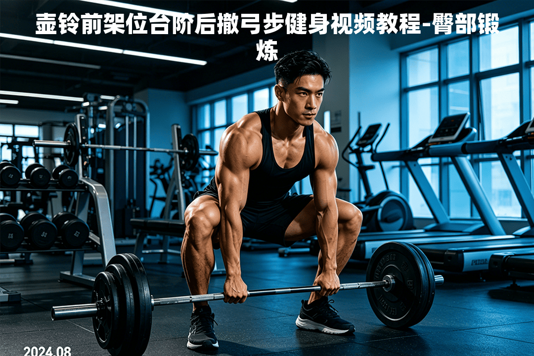 壶铃前架位台阶后撤弓步健身视频教程-臀部锻炼