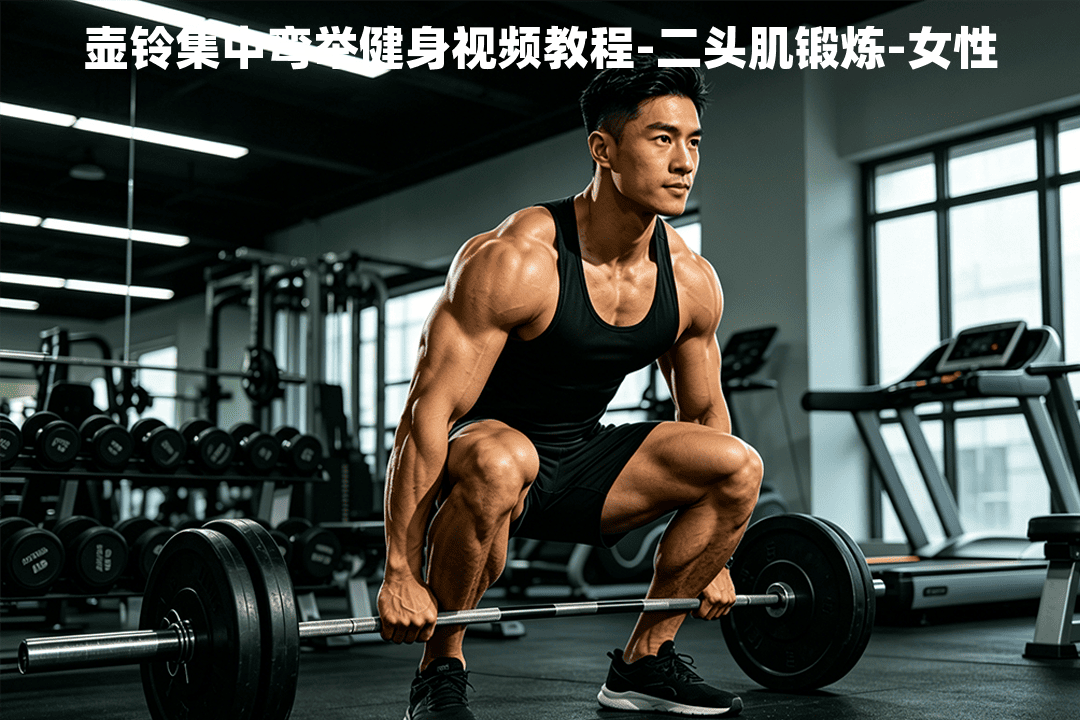 壶铃集中弯举健身视频教程-二头肌锻炼