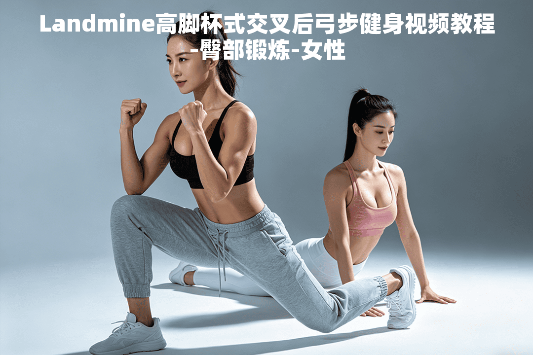 Landmine高脚杯式交叉后弓步健身视频教程-臀部锻炼