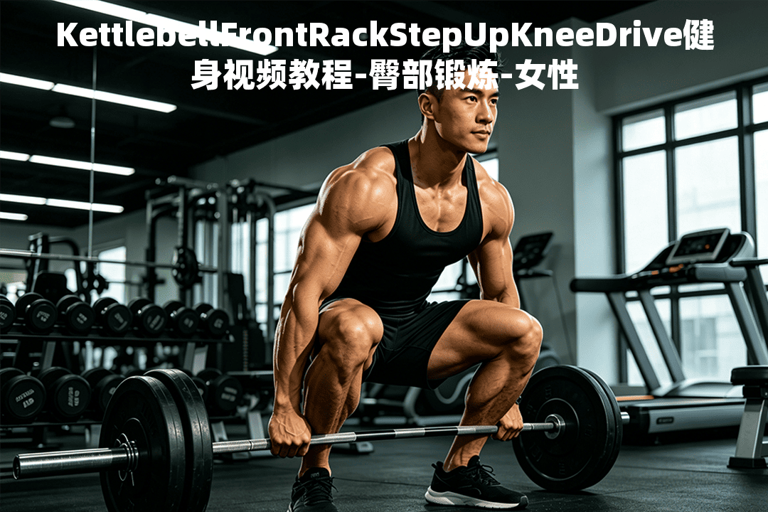 KettlebellFrontRackStepUpKneeDrive健身视频教程-臀部锻炼