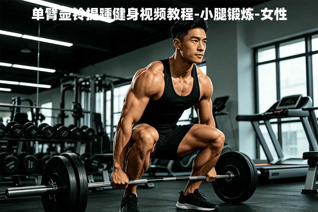 单臂壶铃提踵健身视频教程-小腿锻炼
