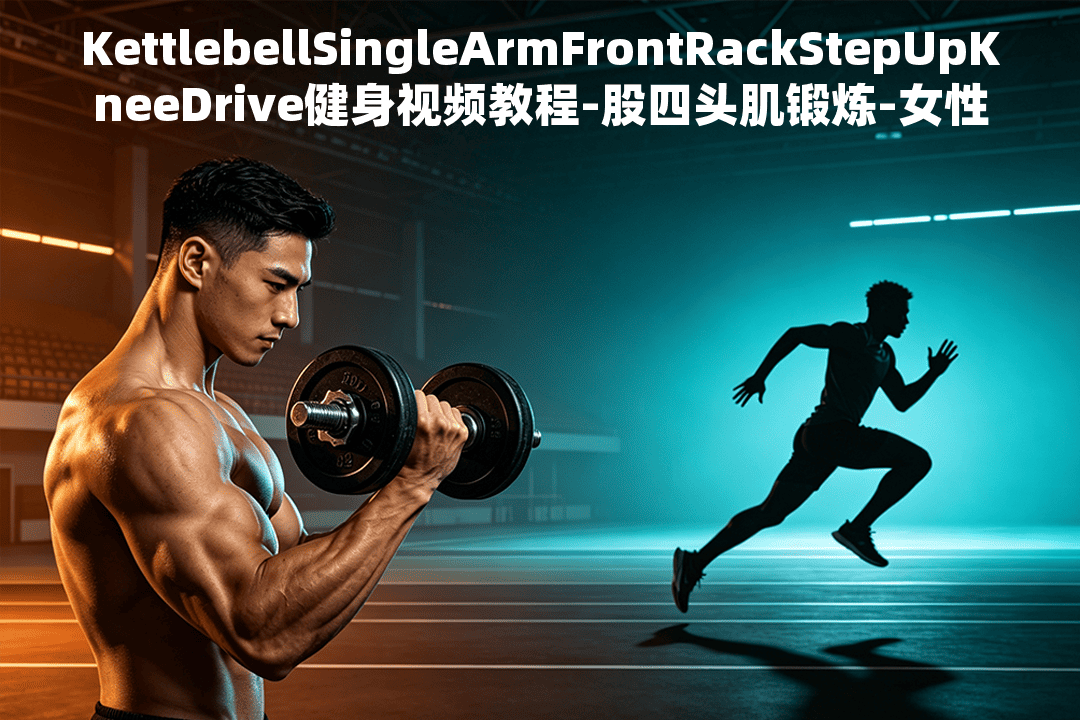 KettlebellSingleArmFrontRackStepUpKneeDrive健身视频教程-股四头肌锻炼