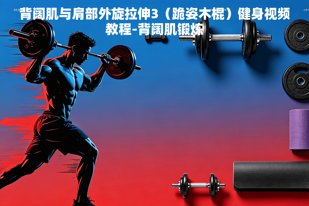 背阔肌与肩部外旋拉伸3（跪姿木棍）健身视频教程-背阔肌锻炼 - 小练场