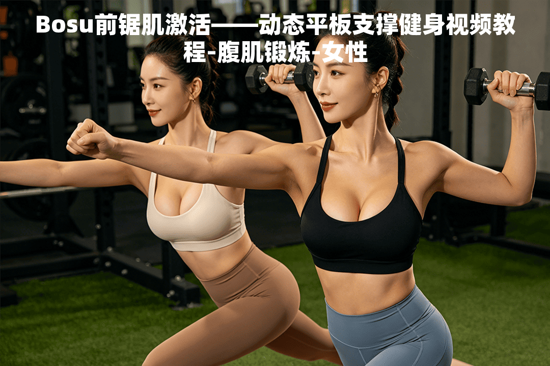 Bosu前锯肌激活——动态平板支撑健身视频教程-腹肌锻炼
