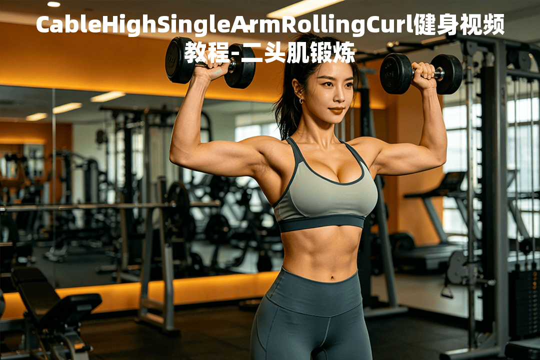 CableHighSingleArmRollingCurl健身视频教程-二头肌锻炼