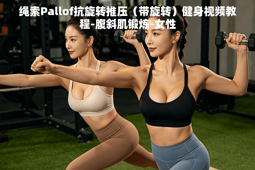 绳索Pallof抗旋转推压（带旋转）健身视频教程-腹斜肌锻炼