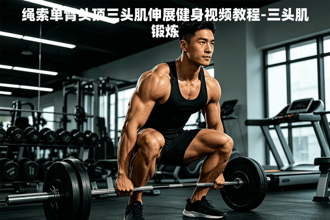绳索单臂头顶三头肌伸展健身视频教程-三头肌锻炼