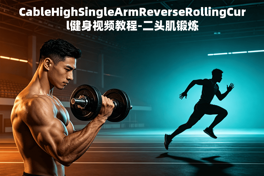 CableHighSingleArmReverseRollingCurl健身视频教程-二头肌锻炼