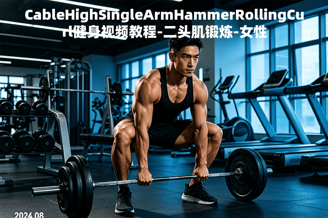 CableHighSingleArmHammerRollingCurl健身视频教程-二头肌锻炼