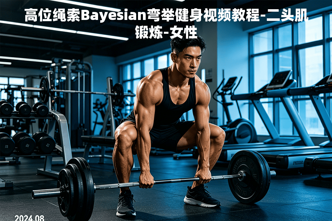 高位绳索Bayesian弯举健身视频教程-二头肌锻炼