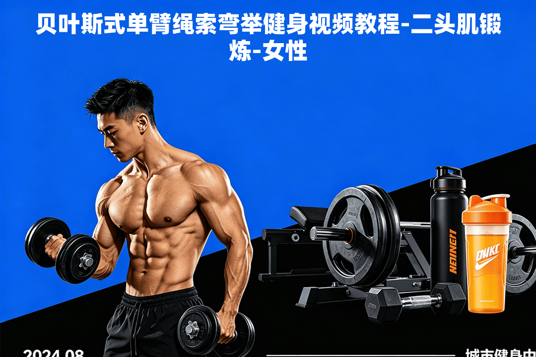 贝叶斯式单臂绳索弯举健身视频教程-二头肌锻炼