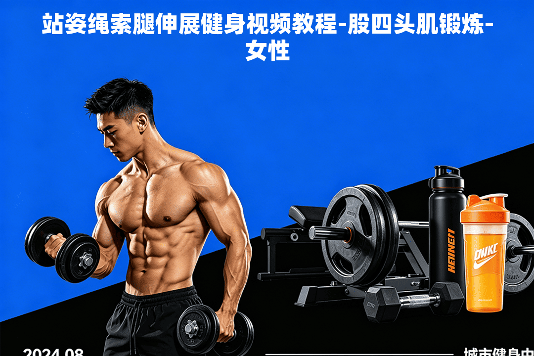站姿绳索腿伸展健身视频教程-股四头肌锻炼