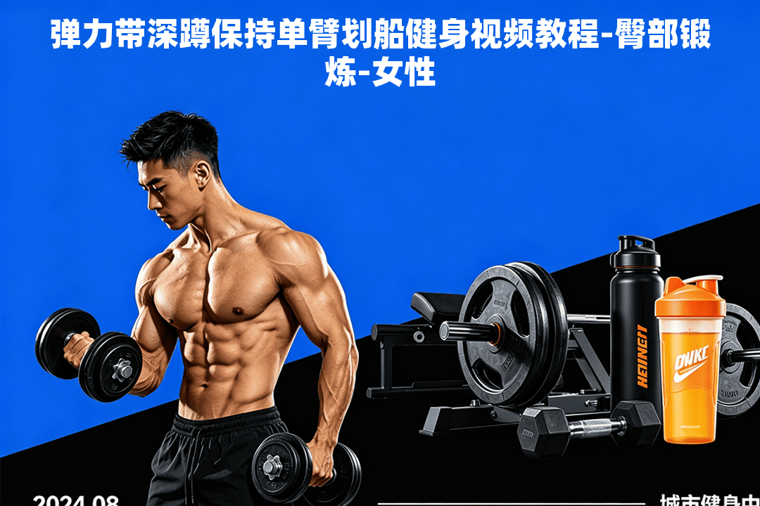 弹力带深蹲保持单臂划船健身视频教程-臀部锻炼