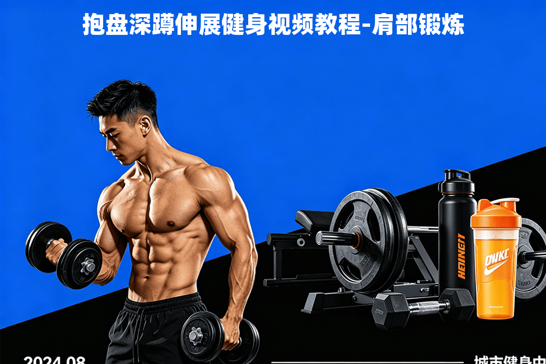 抱盘深蹲伸展健身视频教程-肩部锻炼