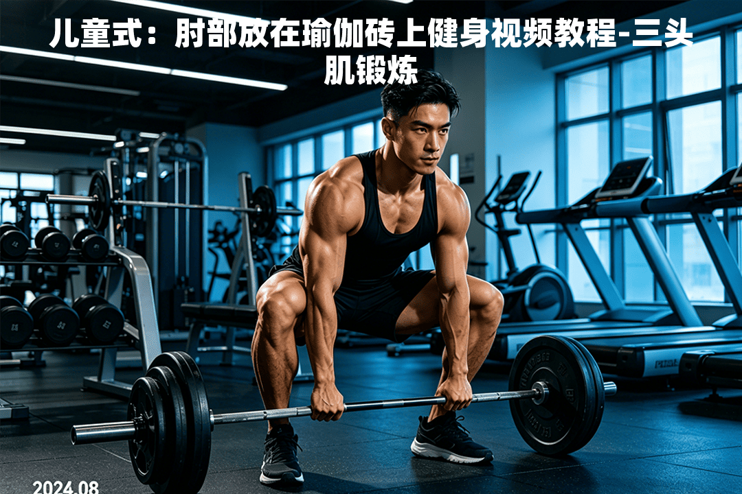 儿童式：肘部放在瑜伽砖上健身视频教程-三头肌锻炼