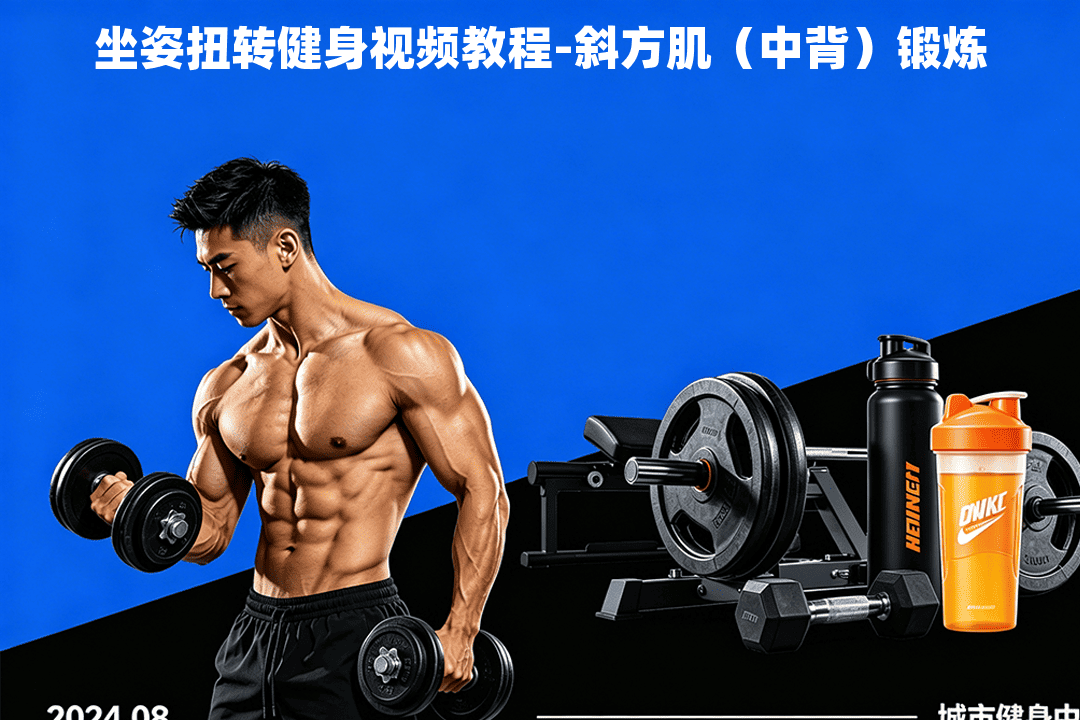 坐姿扭转健身视频教程-斜方肌（中背）锻炼