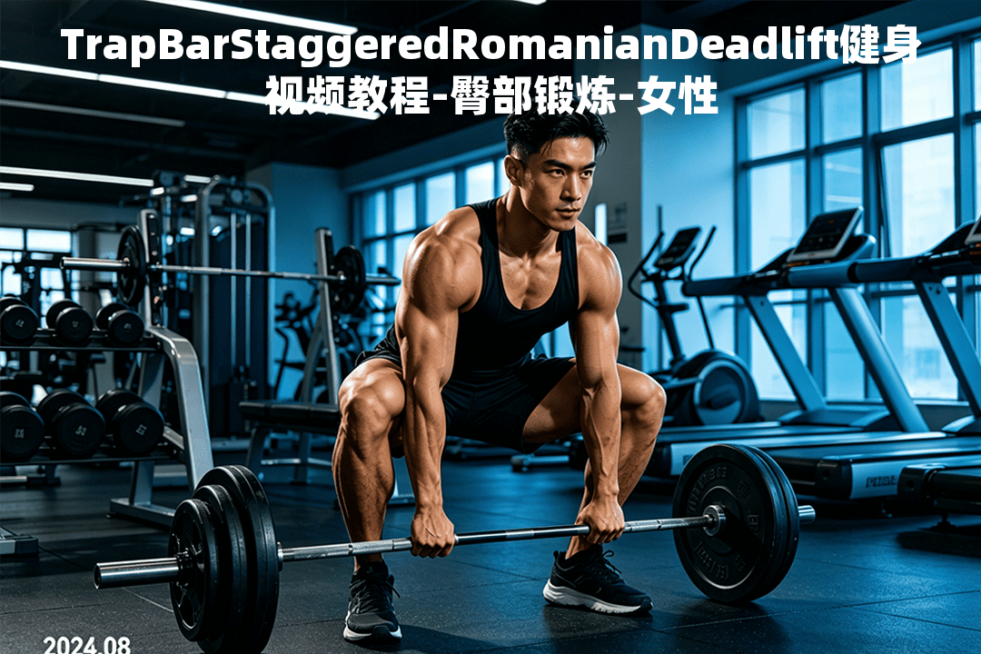 TrapBarStaggeredRomanianDeadlift健身视频教程-臀部锻炼