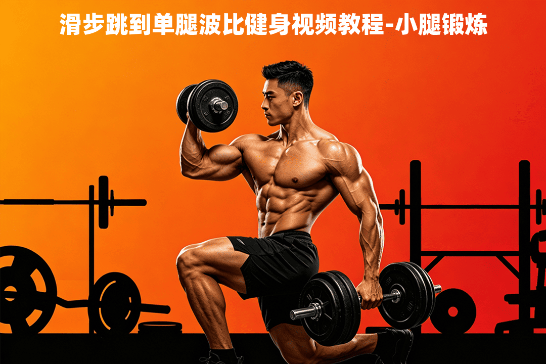 滑步跳到单腿波比健身视频教程-小腿锻炼