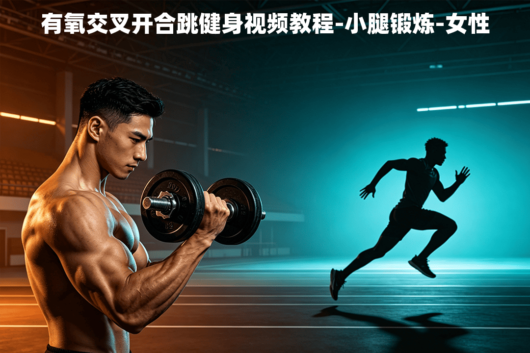 有氧交叉开合跳健身视频教程-小腿锻炼