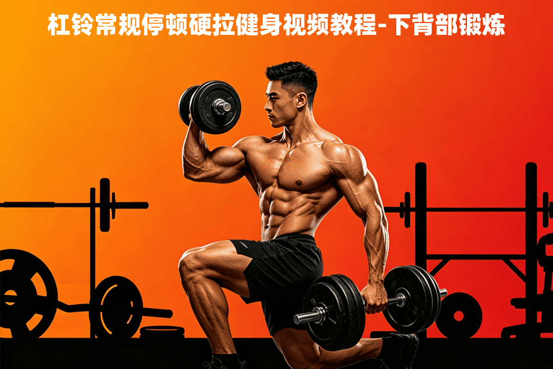 杠铃常规停顿硬拉健身视频教程-下背部锻炼