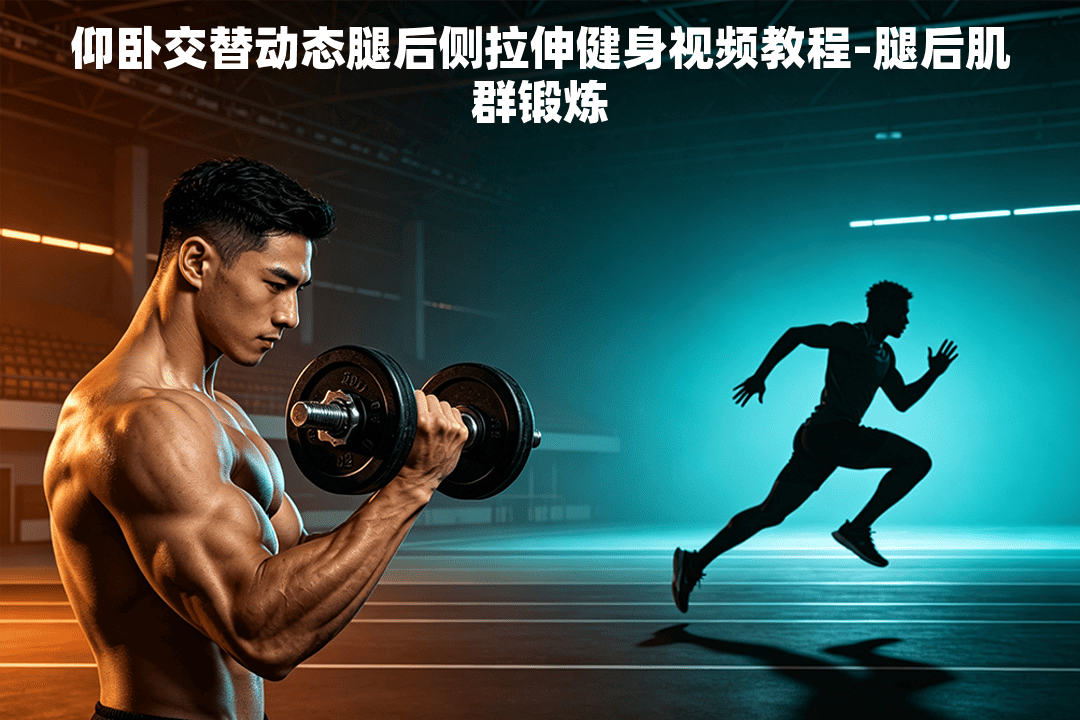 仰卧交替动态腿后侧拉伸健身视频教程-腿后肌群锻炼
