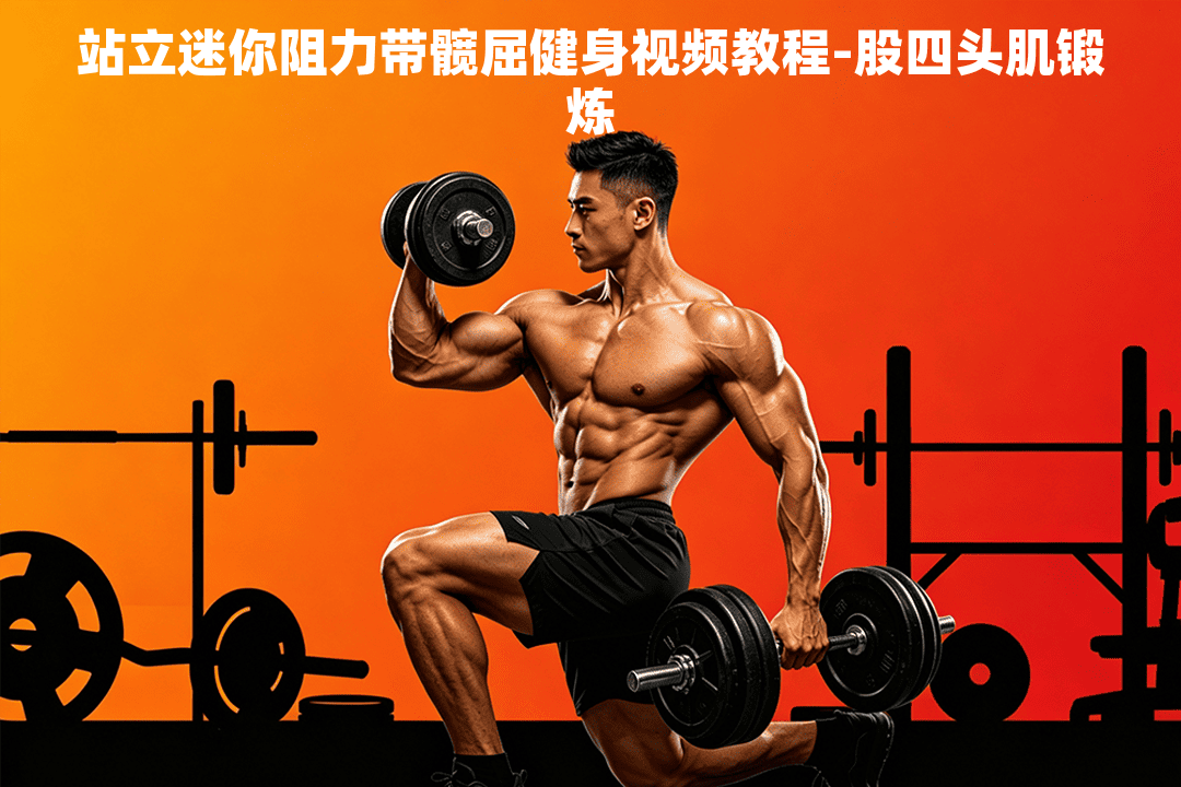 站立迷你阻力带髋屈健身视频教程-股四头肌锻炼