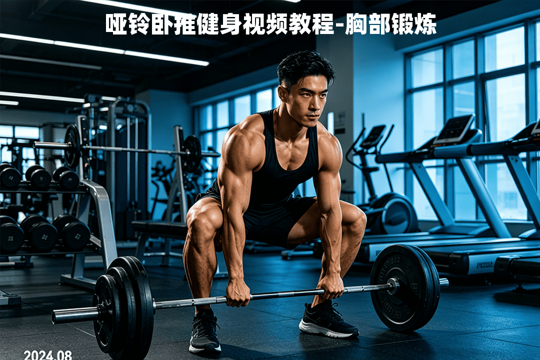 哑铃卧推健身视频教程-胸部锻炼