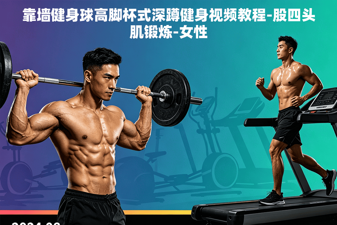 靠墙健身球高脚杯式深蹲健身视频教程-股四头肌锻炼